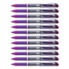 Pentel Energel Refillable Rollerball Pens Medium Point - Purple (Set