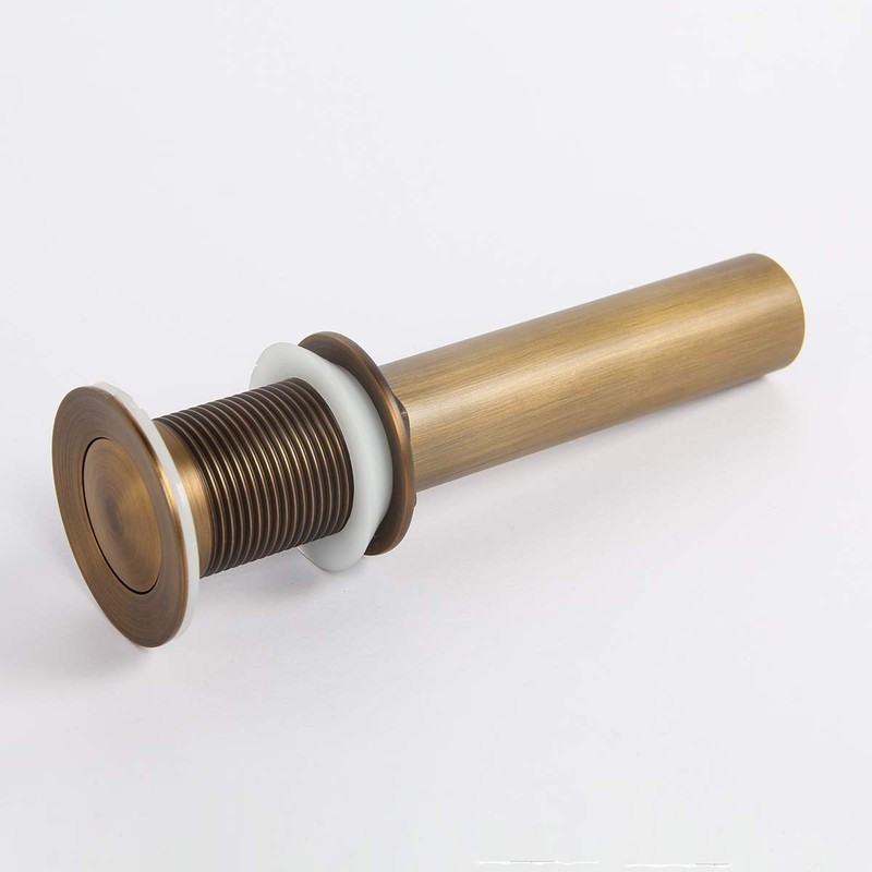 Flybath Sink Drain Antique Brass Bathroom Faucet Small Pop Up