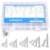 510Pcs Stainless Steel Wood Screws Assortment Kit - #4#6#8#10#12 Phillips