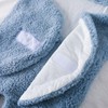 Baby Swaddle Blanket Polyester Wool Cartoon Pattern Soft Skin Friendly