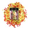 Stargazer Chunky Glitter Shaker, UV Orange. Cosmetic glitter for use