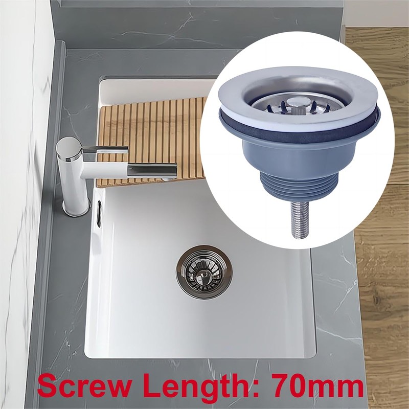 Qrity 84MM Sink Collection, Stainless Steel and PVC Kitchen Sink