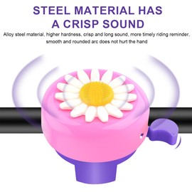 Children's Bicycle Accessories, Handlebar Fringe Children's Bike, Children's Scooter Handlebar Accessories, Balance Bike Accessories, with Children's Bicycle Bell, 1 Pair