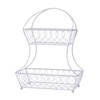 Gourmet Basics by Mikasa Loop and Lattice 2-Tier Metal Countertop