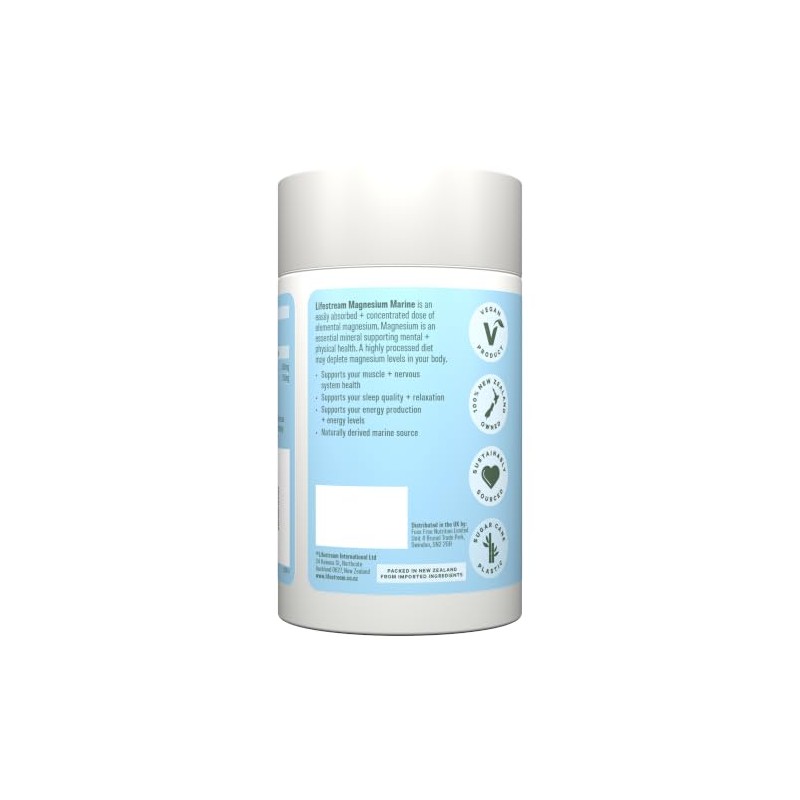 Lifestream Natural Magnesium Capsule - Pack of 120 Capsules