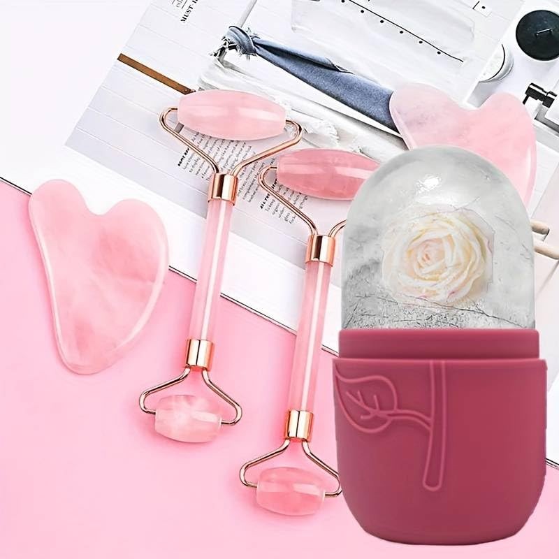 Face Ice Compress Scraping Gift Box, Usted puede dar masaje
