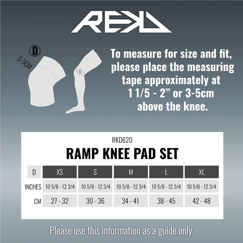 Rekd Ramp Knee Protectors Unisex Adult XS Black