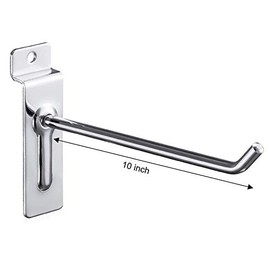 Polmart 10" Heavy Duty Slatwall Panel Hooks - Pack of 94 (10-inch)