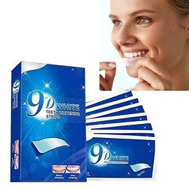 Sensitive Teeth Whitening Individual Strips,Non-Slip Bitvae White Strips,Gel Teeth Cleaning Strips for Fast Remove Yellowing Tooth Strips
