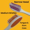 ALAZCO Comfort Hold Travel Toothbrush On The Go Folding Medium