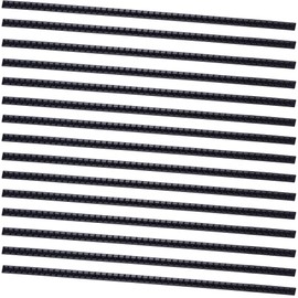 BEIQIYA 15pcs Silicone Teeth Strips for DIY Hair Bands, Anti-Slip Hairstyle Hoop Clips, Self-Adhesive Hair Accessories for Women- Black