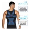 Camiseta 3pzs Para Corregir Postura Hombre Fajas Cinturillas