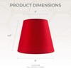 Royal Designs, Inc. Clip On Chandelier Lamp Shade, Red, 3