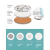 LIFVER Absorbent Drink Coasters with Holder, Set of 6 Ceramic