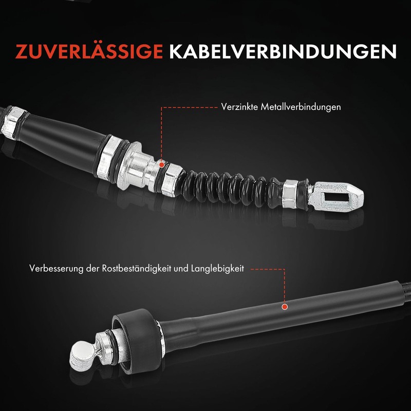 Frankberg Handbrake Cable Rear Left Compatible with Coupe GK 1.6L-2.7L
