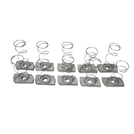 Solar Super Store M8 - Strut Channel Nuts, Spring Channel Nuts, T-Nuts - Hot Dip Galvanized (HDG) Pack of 10