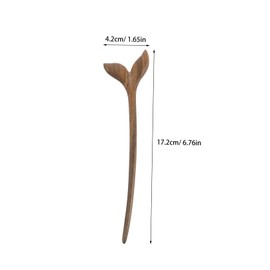Healeved Traditional Chinese Hairpin Handmade Wood Chignon Hair Fork Ancient Style Hair Accessory