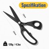 Damita Black Titanium Fabric Scissors, Dressmaking Scissors with Heavy Duty