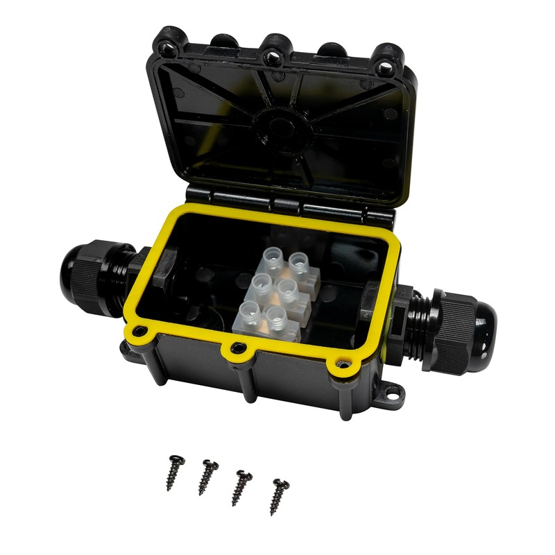Grafner 2 x Waterproof Junction Box, 2 Way, IP68, 3