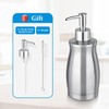 GLUBEE Soap Dispenser Stainless Steel - Brushed Nickel Pump Dispenser