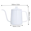 Coffee Kettle Stainless Steel Mini Portable White Thin Mouth Pour