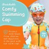 Gorro de natación para niños, tela de elastano suave y