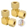 8 mm Angle Compression Fitting, Brass Compression Pipe Fitting, Pneumatic