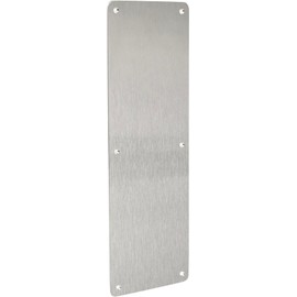 SKANDH Stainless Steel Finger Plate 12 X 4 Inch Push Plate for Door