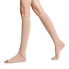 Dress Cici Open Toe Compression Socks for Women, Nylon Knee