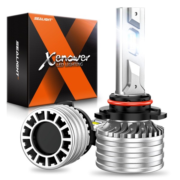 SEALIGHT 2024 Upgraded 9005 Light Bulbs, 55,000LM Ultra-Bright Real 1:1