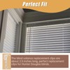 Valance Clips, 12Pcs 2.5 Inch Clear Horizontal Wood Blind Hidden