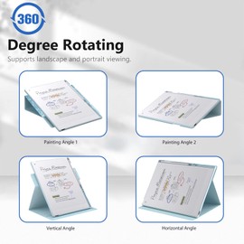 E NET-CASE Case for Remarkable Paper Pro Color 11.8"- Multi-Viewing & Auto Sleep/Wake Book Folio Cover with Built-in Pen Holder for Remarkable Paper Pro Tablet 11.8 inch 2024 Released (Sky Blue-Book)