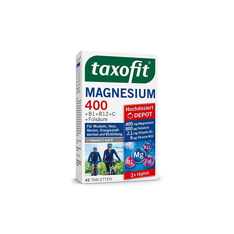 Taxofit Magnesium 400, Pack of 45