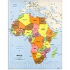 Historic 1972 Wall Map - Africa. 2-72. 18in x 24in