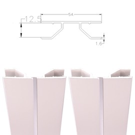 cyclingcolors 2 x Connectors for Skirting Board Kitchen Corner Plinth Panel Kitchen Base Inner Corners Outside Corners Furniture 80 mm White Multi-Angle