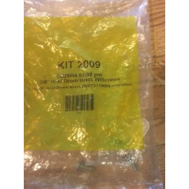 Hunter Douglas (1 Pair) 3/8" Hold Down Brackets For Window Blind Doorways With Screws.