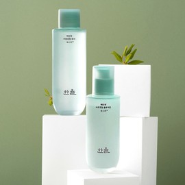 Hanyul Artemisia Moisture Soothing 2 Piece Set Toner + Fluid Skin Lotion for Oily and Sensitive Skin / 한율 어린쑥 수분진정 2종 단품 세트 토너+플루이드 스킨로션 지성 수부지 민감피부