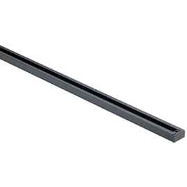 LABORATE LIGHTING 4 FT Linear Lighting Rail Track for Track Head Fixtures/Track Head Lighting Applications, 48 Inch Length, Ceiling Application use with Dead End Caps in Black Finish