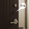 Wellrun Viewer Peephole for 35-55mm Doors,200° Wide Angle Silver Spyhole,Anti-Theft