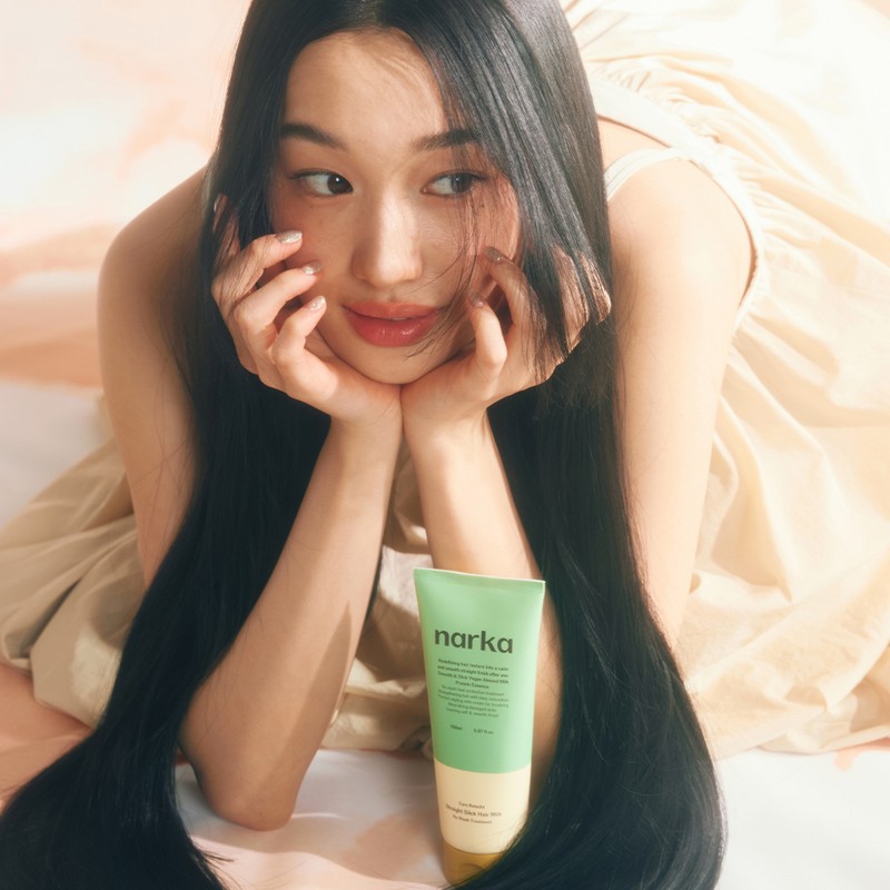 narka Straight Slick Hair Milk 150ml Set (+Hair Pack 10ml*3ea)
