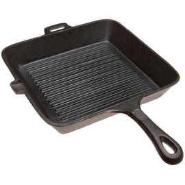 Old Mountain 10.5 in X 1.75 in Sq Grill Pan with Assist Hdle