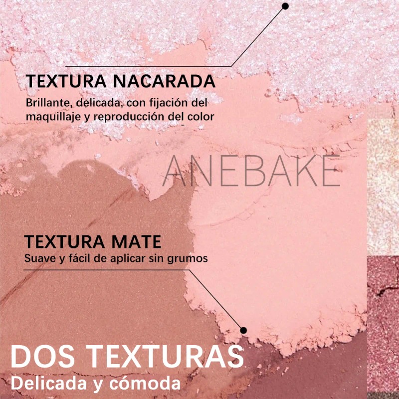 4 En 1 Sombra Para Ojos Varios Tonos,suave De Larga