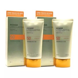 The Face Shop 더페이스샵 피부보호 선 파워 크림 롱래스팅 80ml 2개 The Face Shop Skin Protect Sun Power Cream Long Lasting 80ml 2ea [The Face Shop Power Long Lasting Sun Cream 80ml x 2]