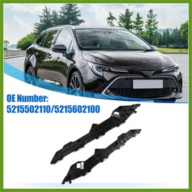 HOPESPANNER 1 Pair Left Right Side Rear Bumper Mounting Support Bracket No.5215502110/5215602100 for Toyota Corolla 2009-2013 Vehicle Components