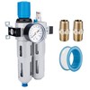 NANPU 1/4 inch BSP High Pressure Compressed Air Filter Regulator