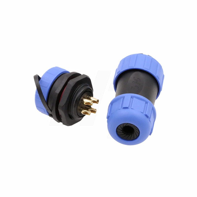HangTon HE21 4 Pin Circular Waterproof Plastic Connector Male Cable