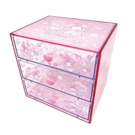 K Company Sanrio Characters My Melody C3C3-MM 3-Tier Chest H 5.8 x W 5.9 x D 4.6 inches (14.7 x 15 x 11.8 cm)