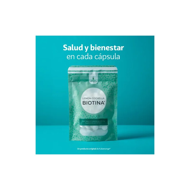 Biotina Lemon Kit 10 100 Tabletas 500 MG Belleza Y
