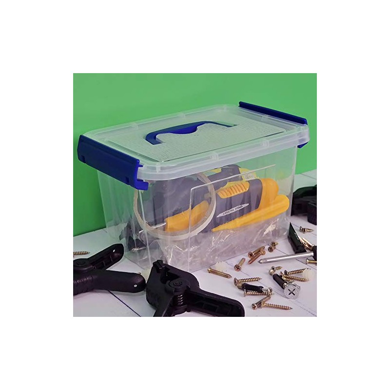 Farmoon Farmoon Small Clear Storage Box, Plastic Boxes with Lid