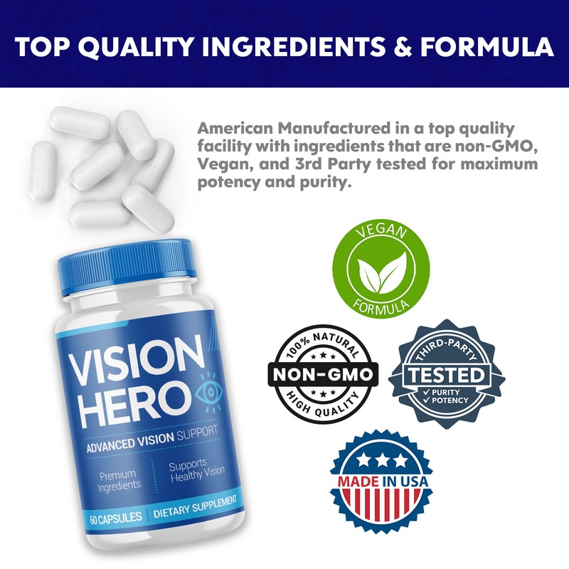 Vision Hero (5 Pack) Vision Hero, VisionHero Eye Supplement for